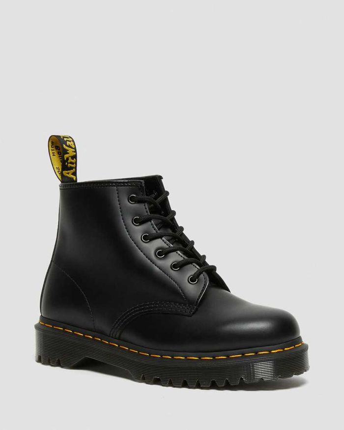 Dr Martens Vintersko Dame Svart 101 Bex Smooth Læder 7260GYSOI